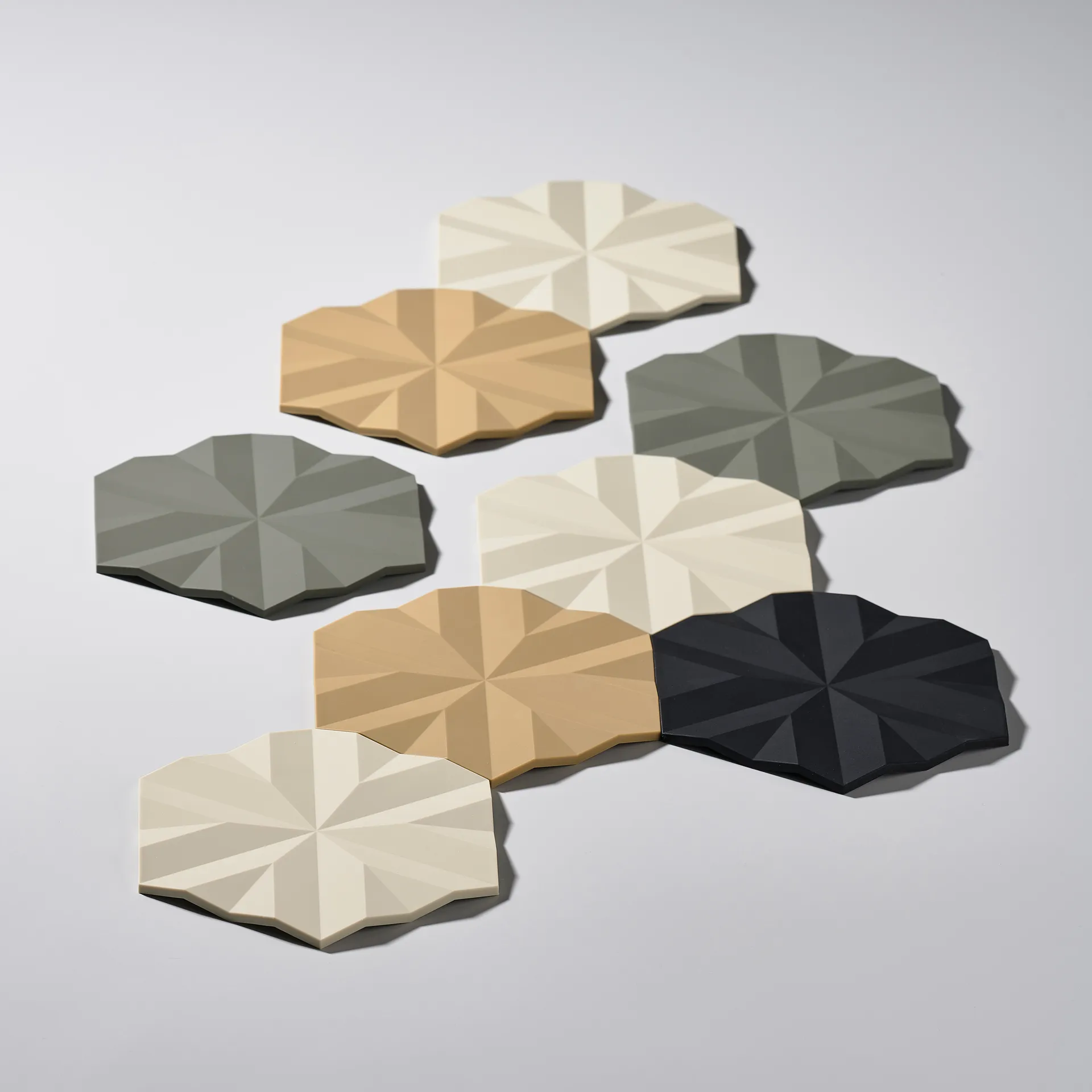 Ori Flake gryteunderlag 14x16 cm, Black Zone Denmark