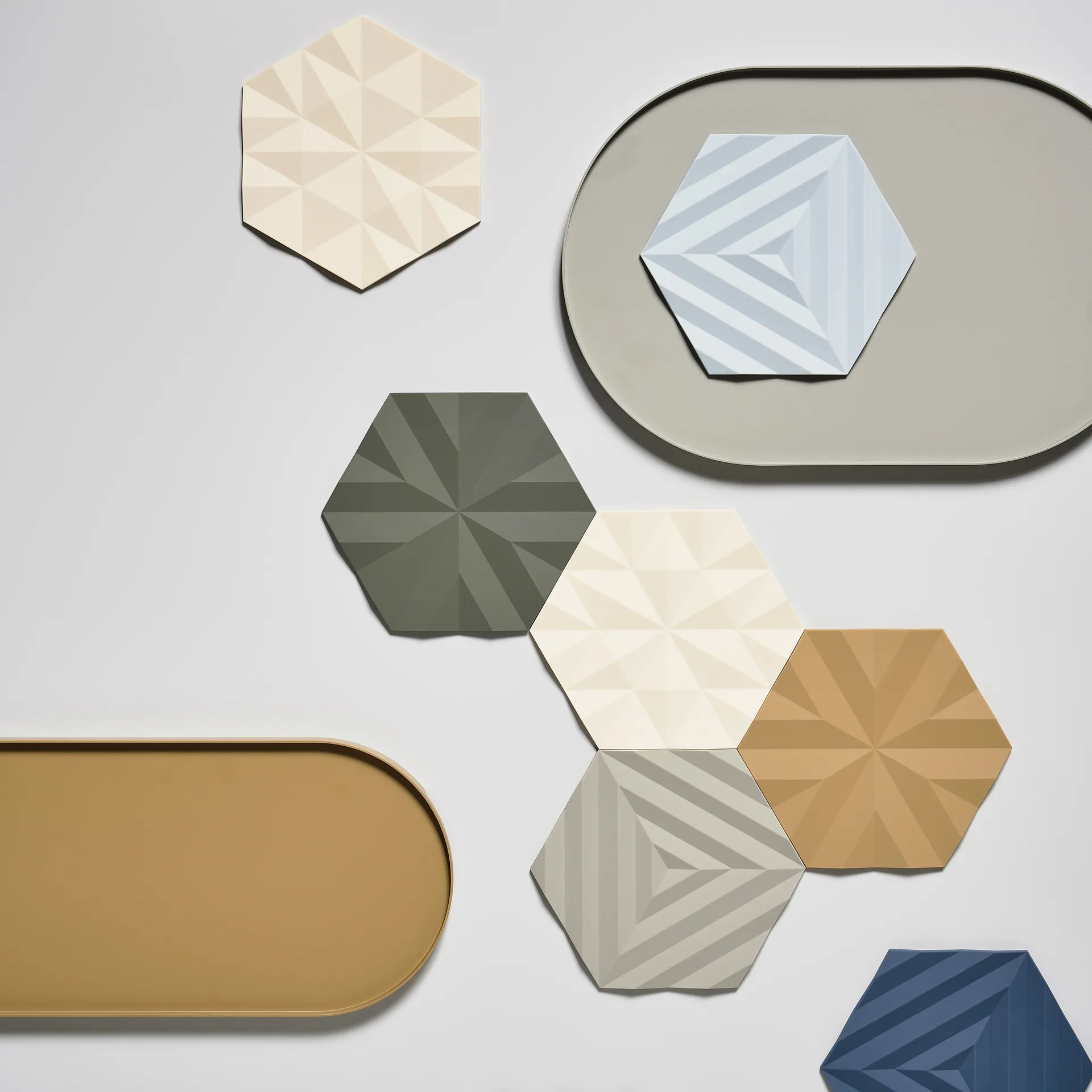 Ori Flake gryteunderlag 14x16 cm, Khaki Zone Denmark