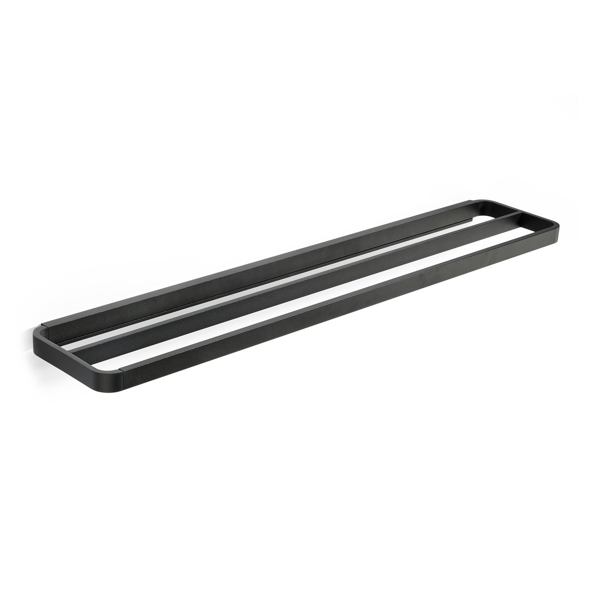 Zone Denmark RIM håndklestang dobbel 12 x 70 cm Black