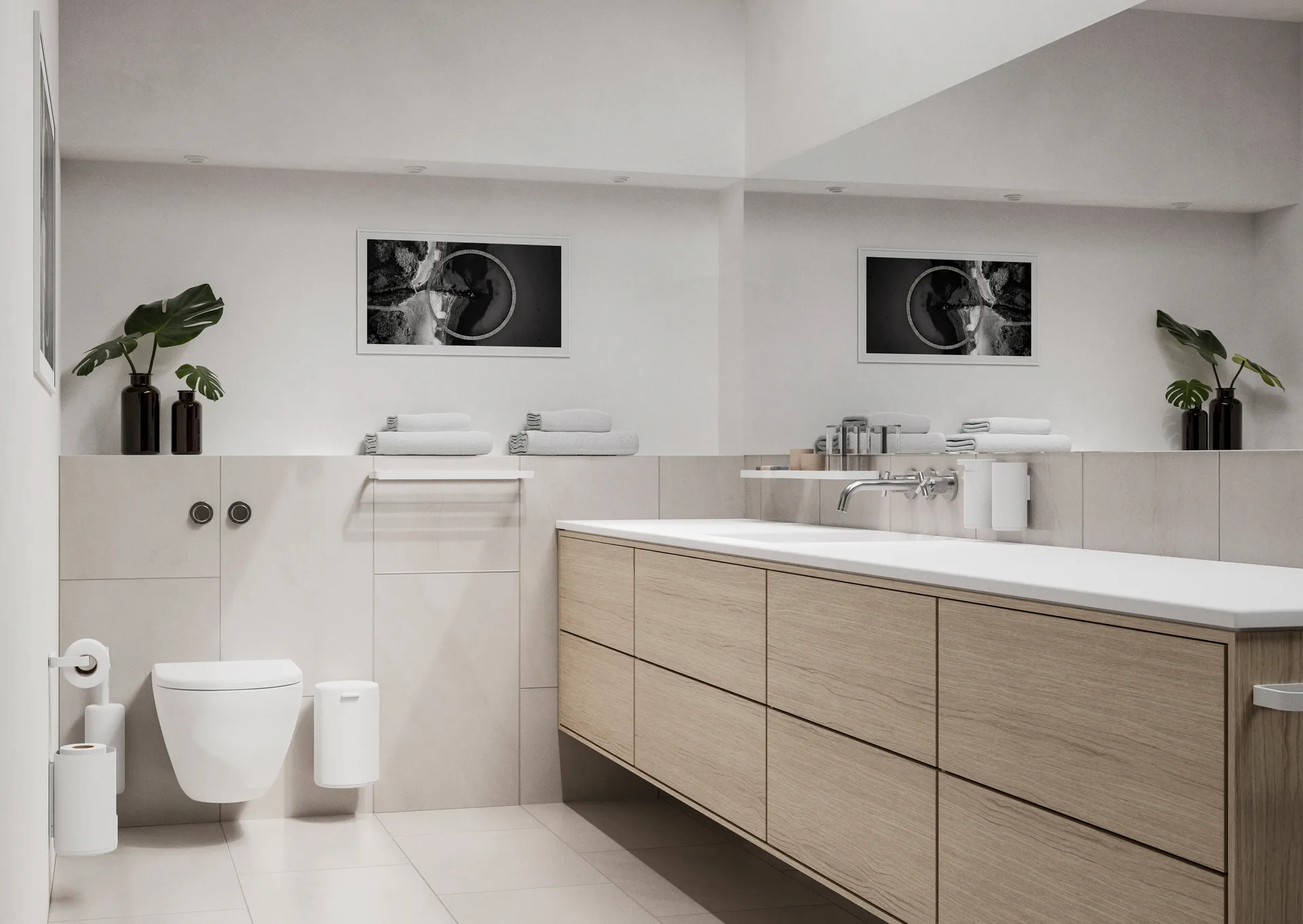 RIM toalettbørste veggoppheng 38,2 cm, White Zone Denmark