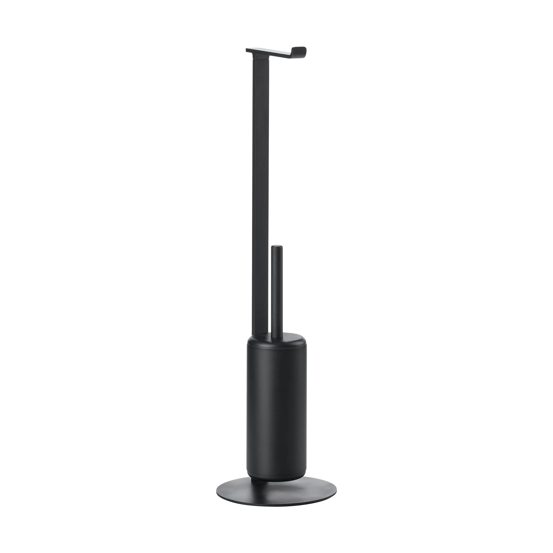 Rim toalettpapirholder med børste, Black Zone Denmark