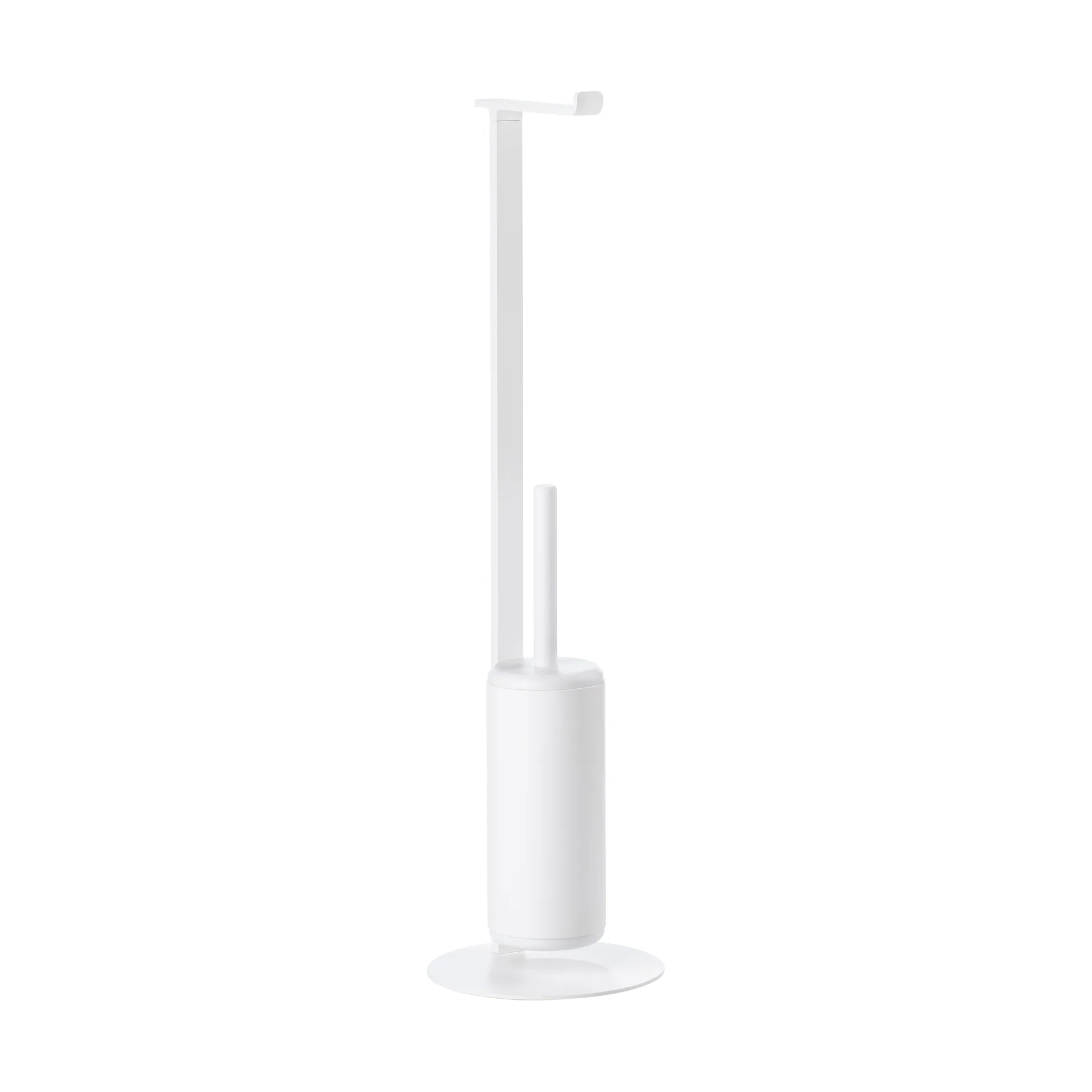 Rim toalettpapirholder med børste, White Zone Denmark