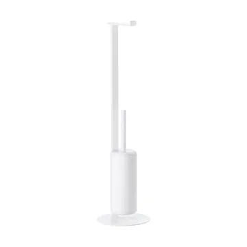 Rim toalettpapirholder med børste - White - Zone Denmark