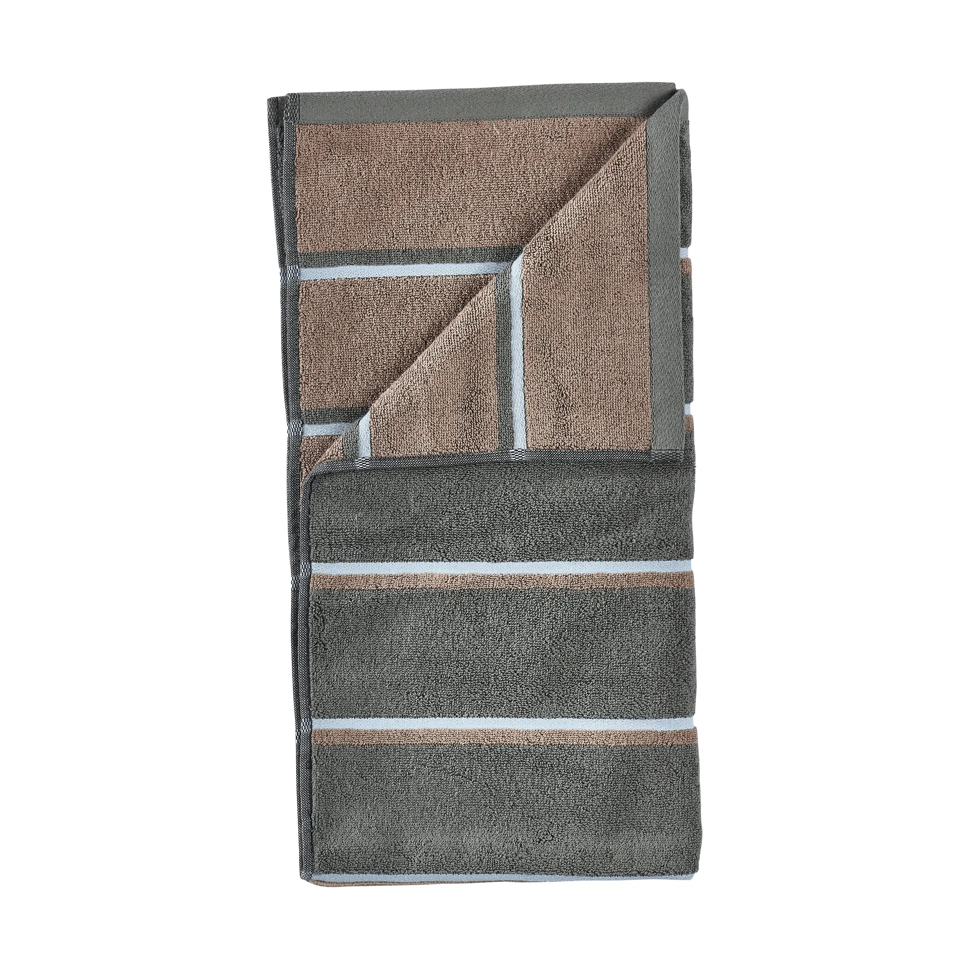Sauna Håndkle, Olive green-taupe-blue fog, 50x100 cm Zone Denmark