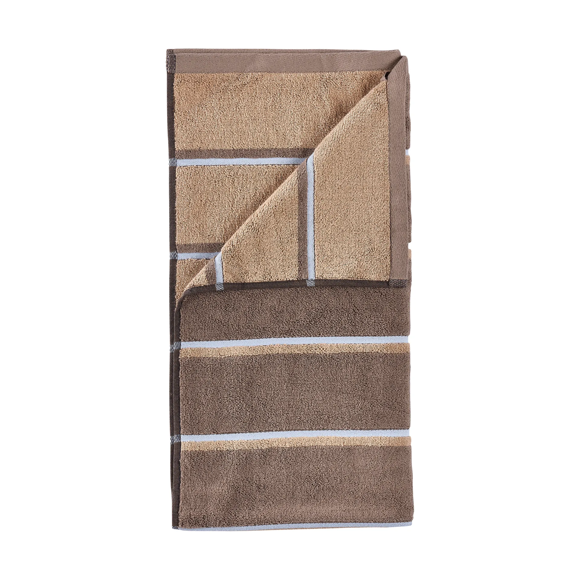 Sauna Håndkle, Taupe-camel-sky blue, 50x100 cm Zone Denmark