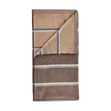 Sauna Håndkle - Taupe-camel-sky blue, 50x100 cm - Zone Denmark