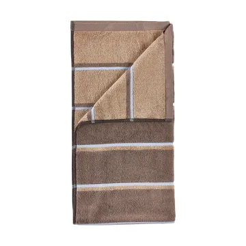 Sauna Håndkle - Taupe-camel-sky blue, 70x140 cm - Zone Denmark