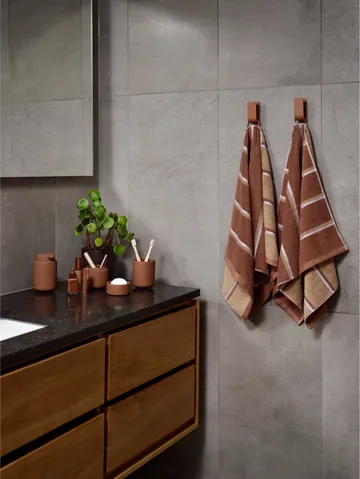 Sauna Håndkle - Terracotta-camel-lupine, 50x100 cm - Zone Denmark