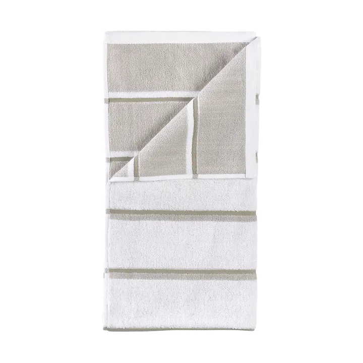 Sauna Håndkle - White-soft grey-eukalyptus, 70x140 cm - Zone Denmark