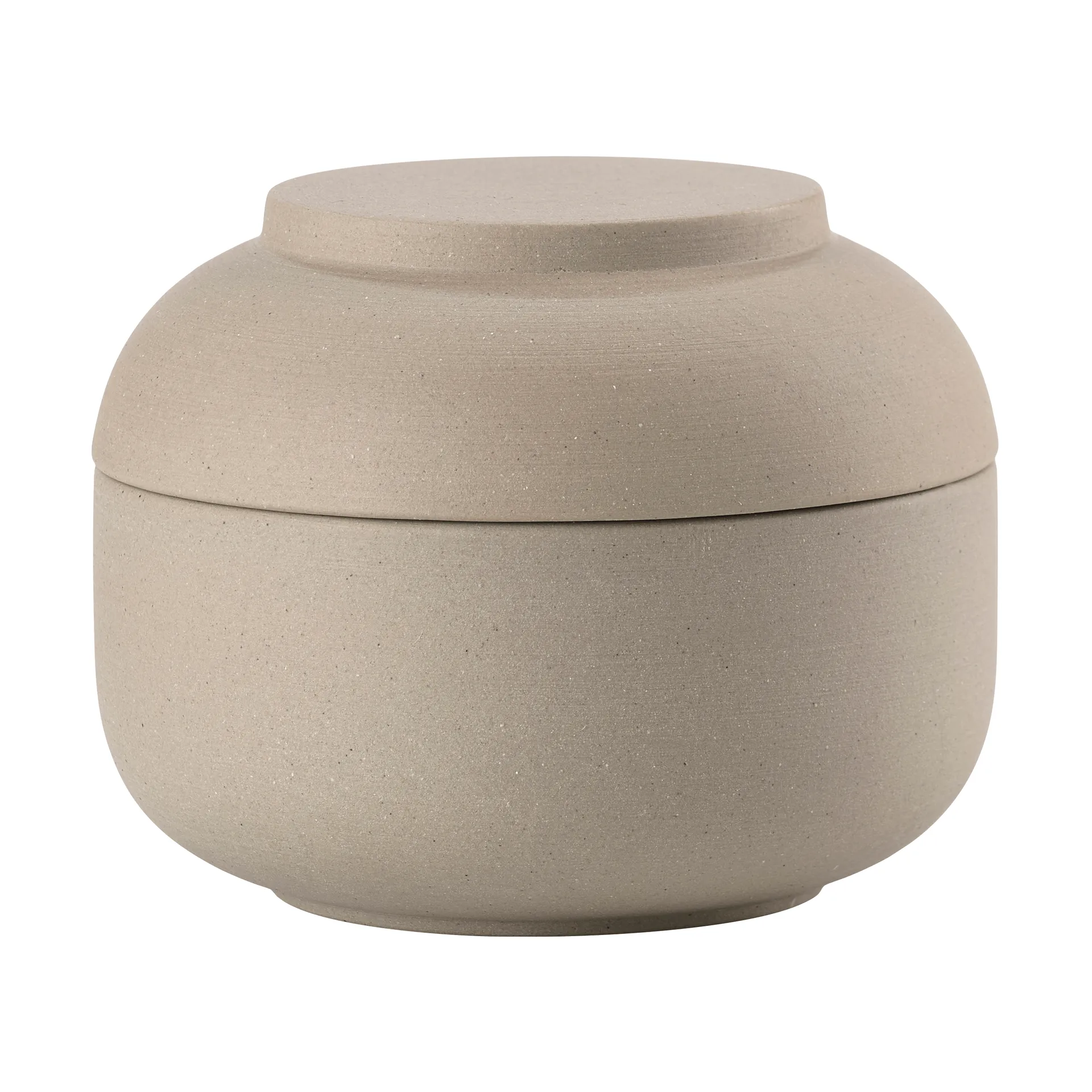 Sensu boks med lokk Ø10,5x7,5 cm, Taupe Zone Denmark