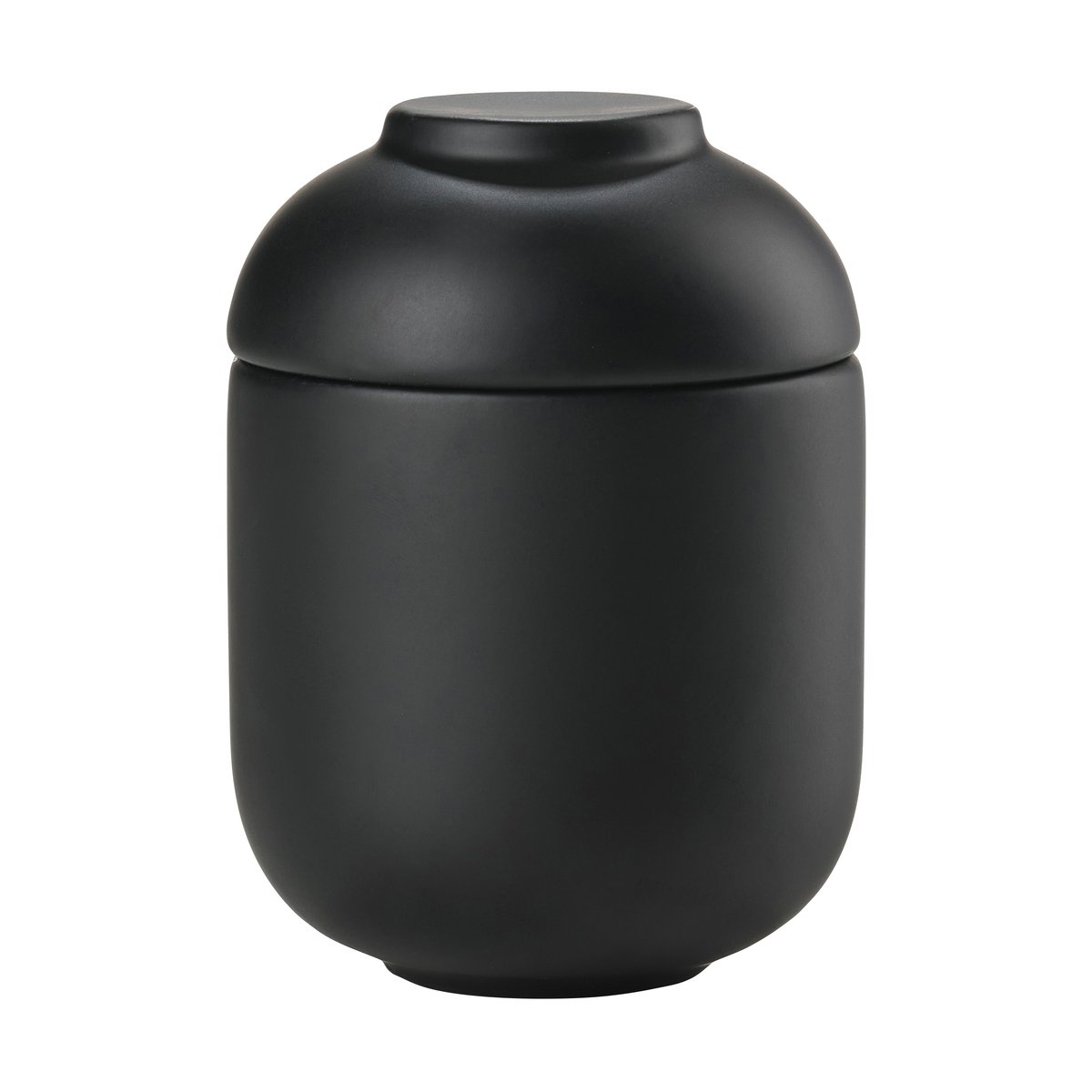 Zone Denmark Sensu boks med lokk Ø6,5x9 cm Black