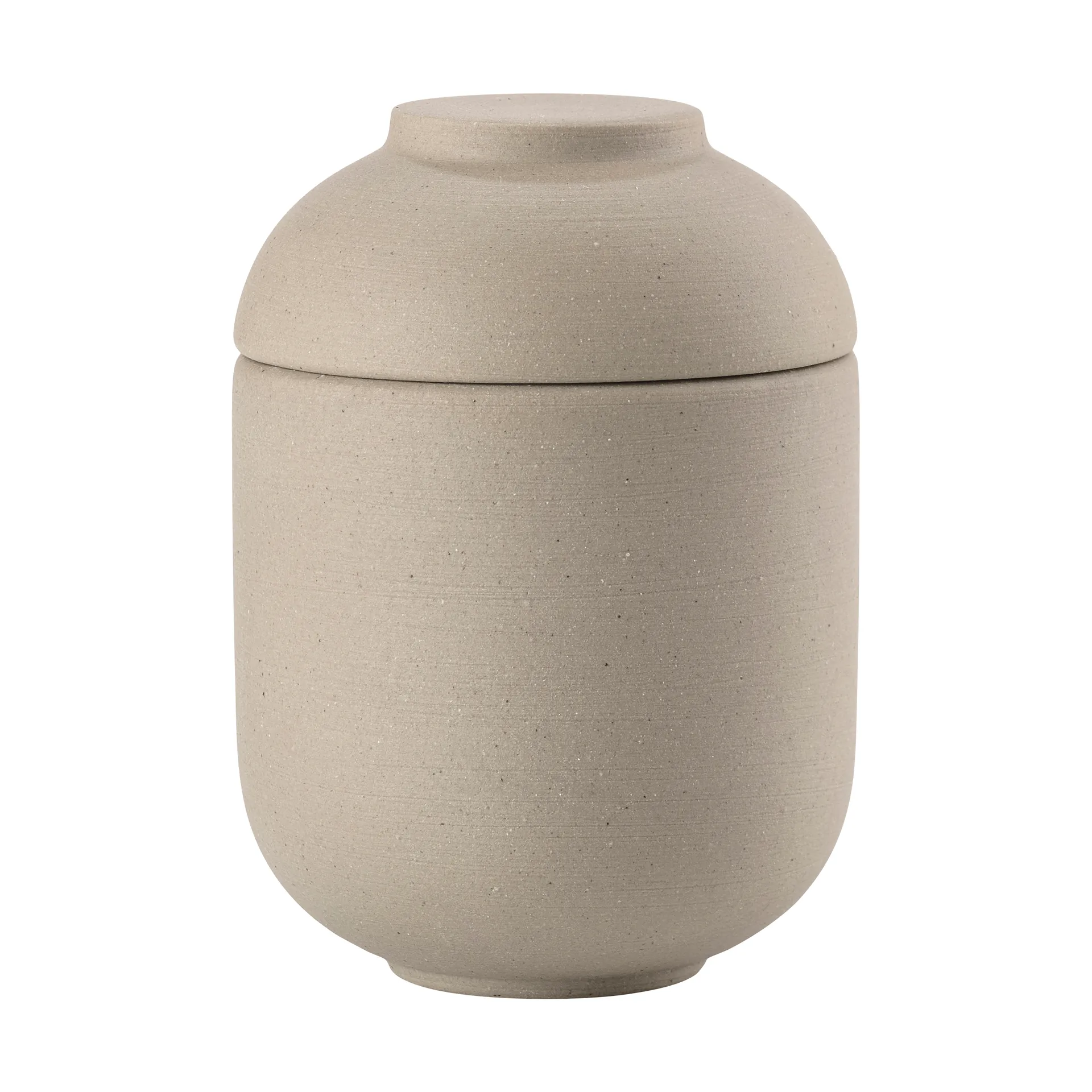 Sensu boks med lokk Ø6,5x9 cm, Taupe Zone Denmark