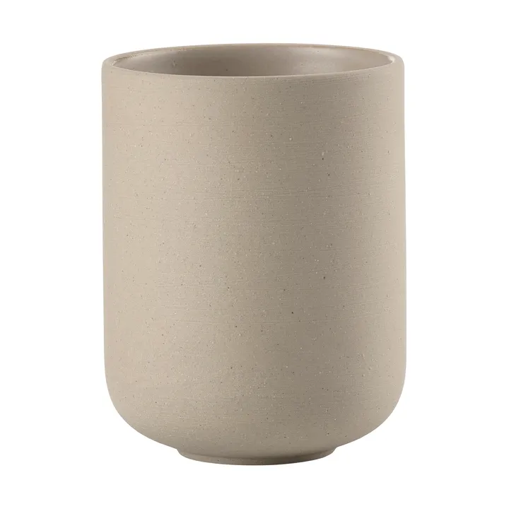 Sensu tannbørstekopp Ø7,4x9,5 cm - Taupe - Zone Denmark