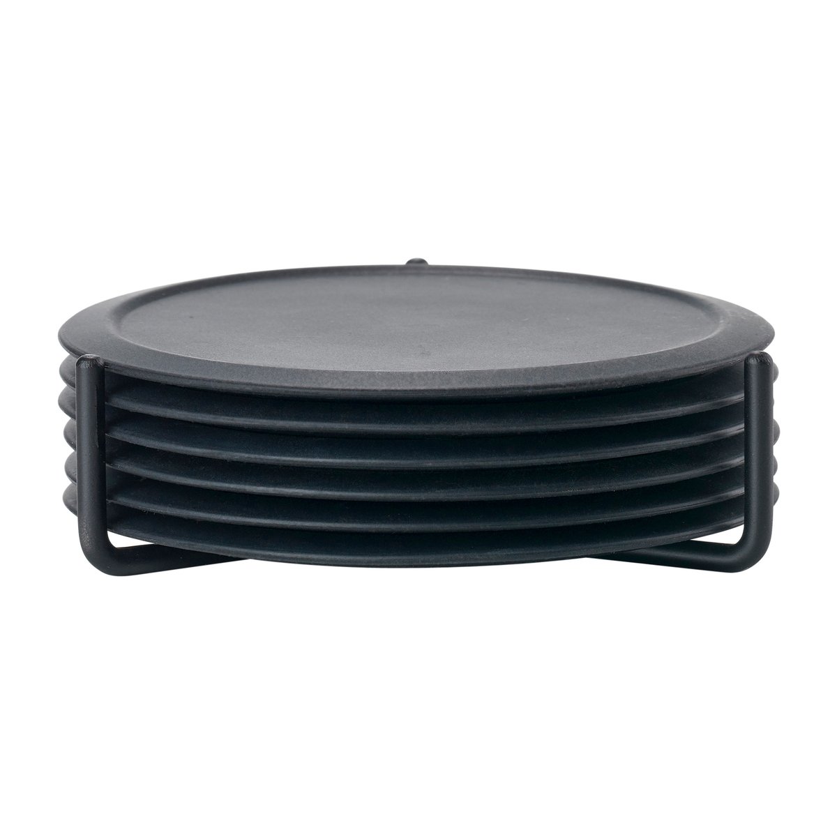 Zone Denmark Singles glassunderlag 6-pack med beholder Black