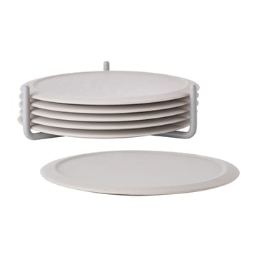Singles glassunderlag med beholder - Warm Grey - Zone Denmark