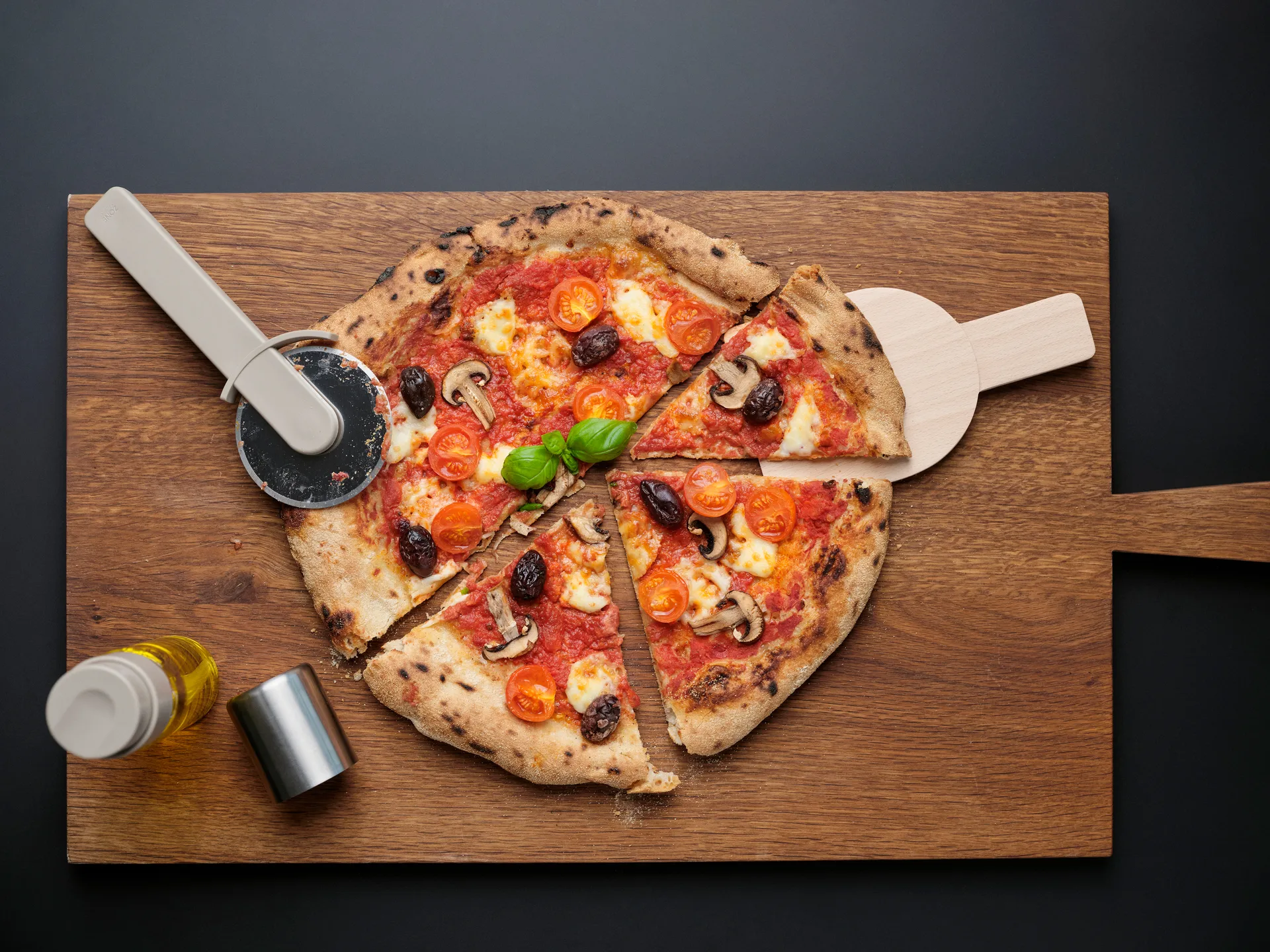 Singles pizzasett 3 deler, Soft taupe Zone Denmark