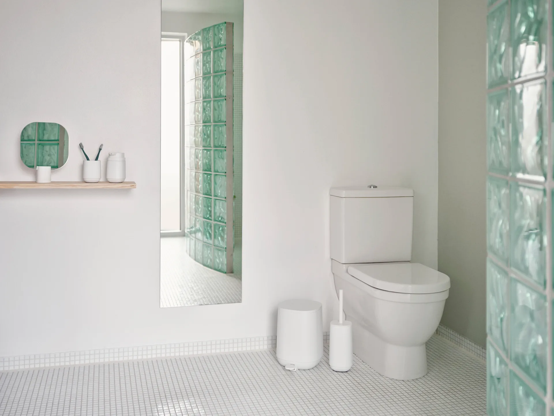 Time toalettbørste 36 cm, White Zone Denmark