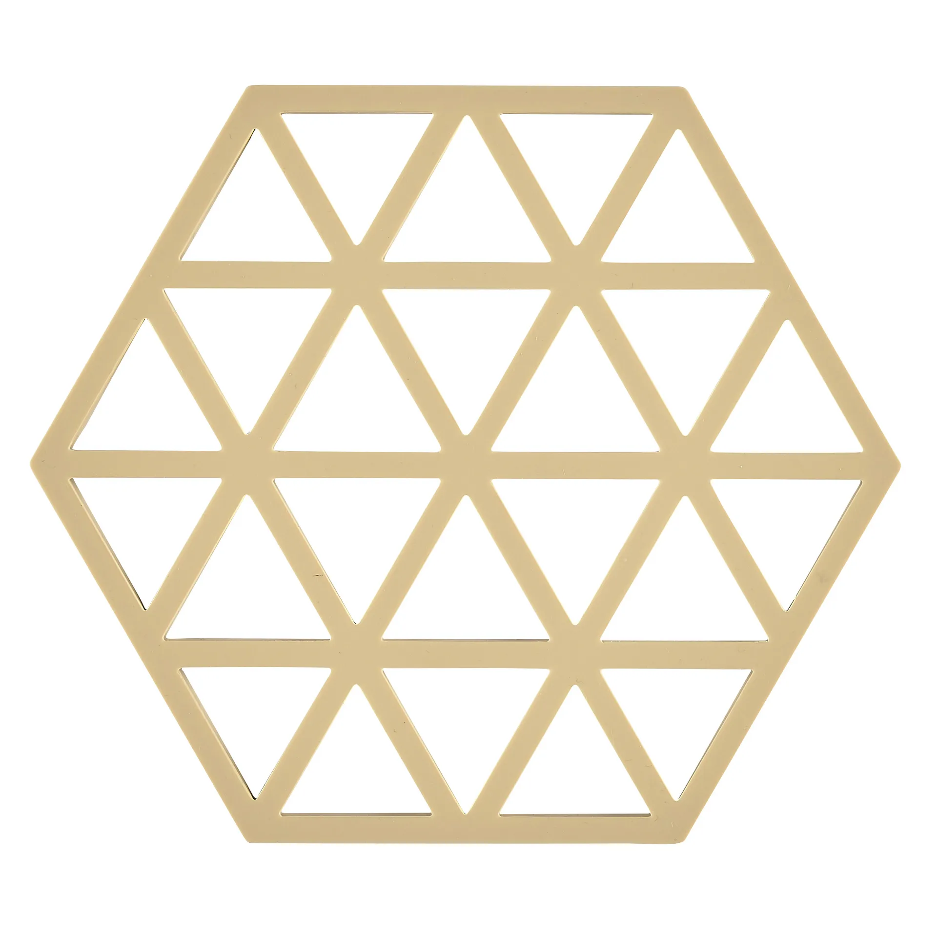 Triangles gryteunderlag 14x16 cm, Warm sand Zone Denmark