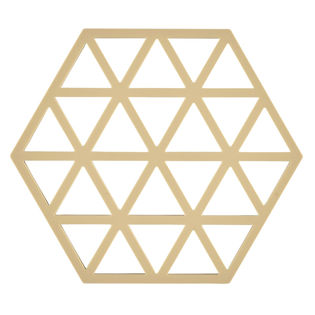 Zone Denmark Triangles gryteunderlag 14x16 cm Warm sand