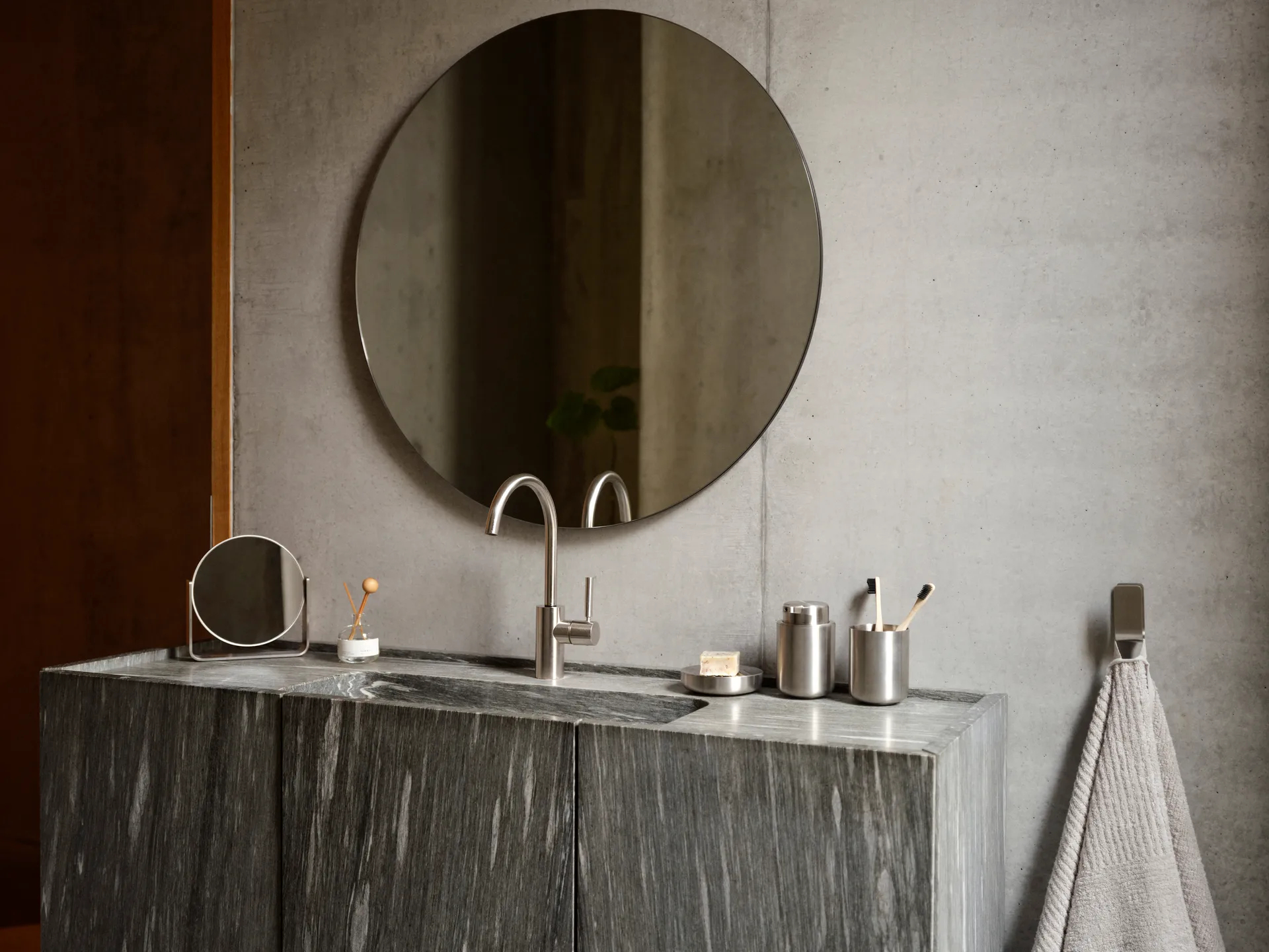 Ume bordspeil med 5x forstørrelse 19 x 19,5 cm, Stål Zone Denmark