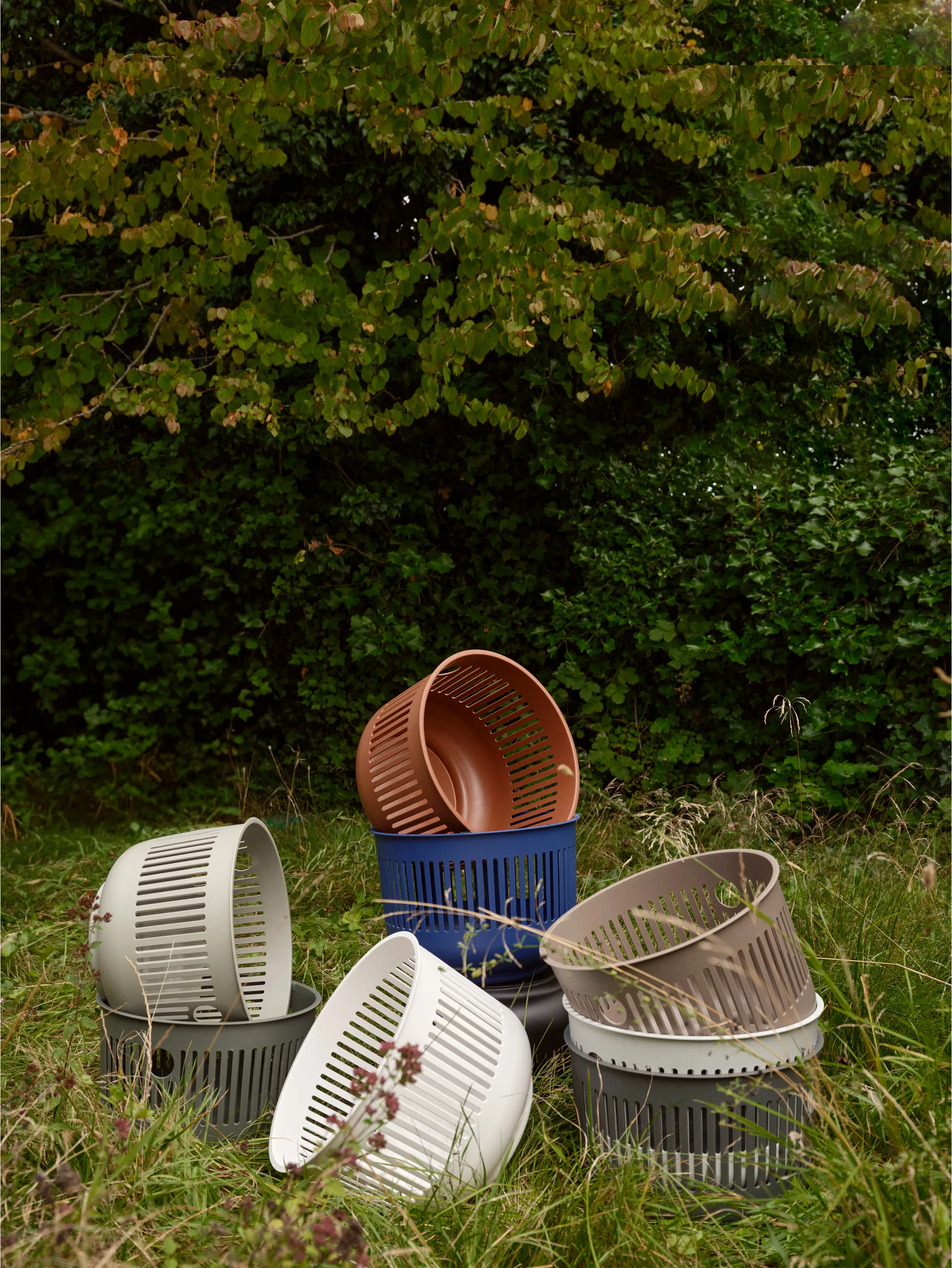 Ume skittentøyskurv Ø40x29 cm, White Zone Denmark