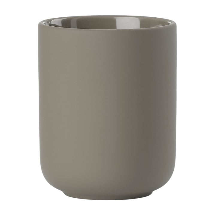 Zone Denmark Ume tannbrstekopp Taupe | Skandinavisk Design | Tannbørsteholder | Brun