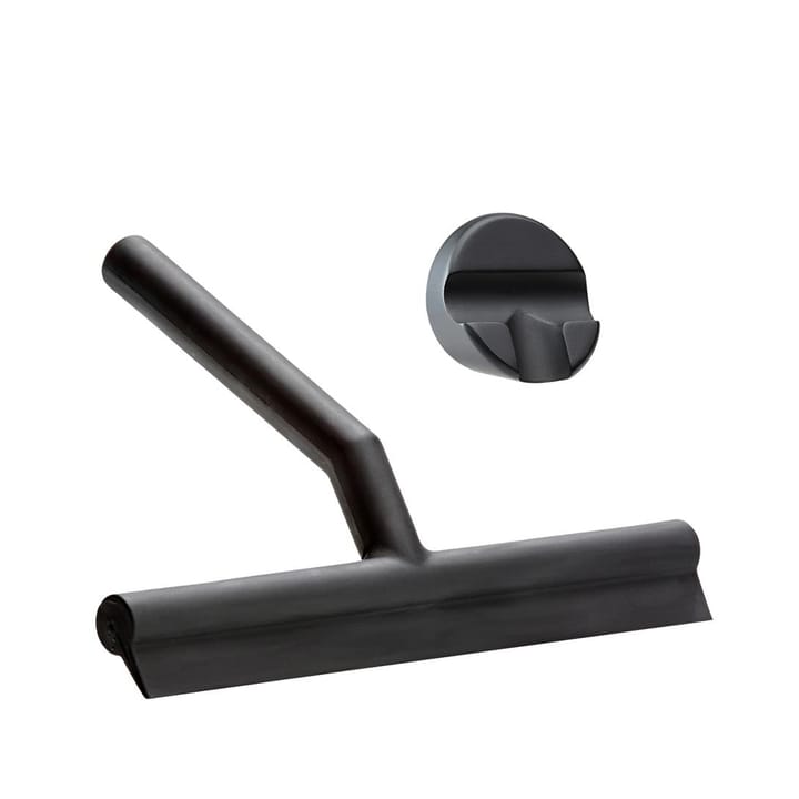 Wiper dusjnal - black, med holder - Zone Denmark