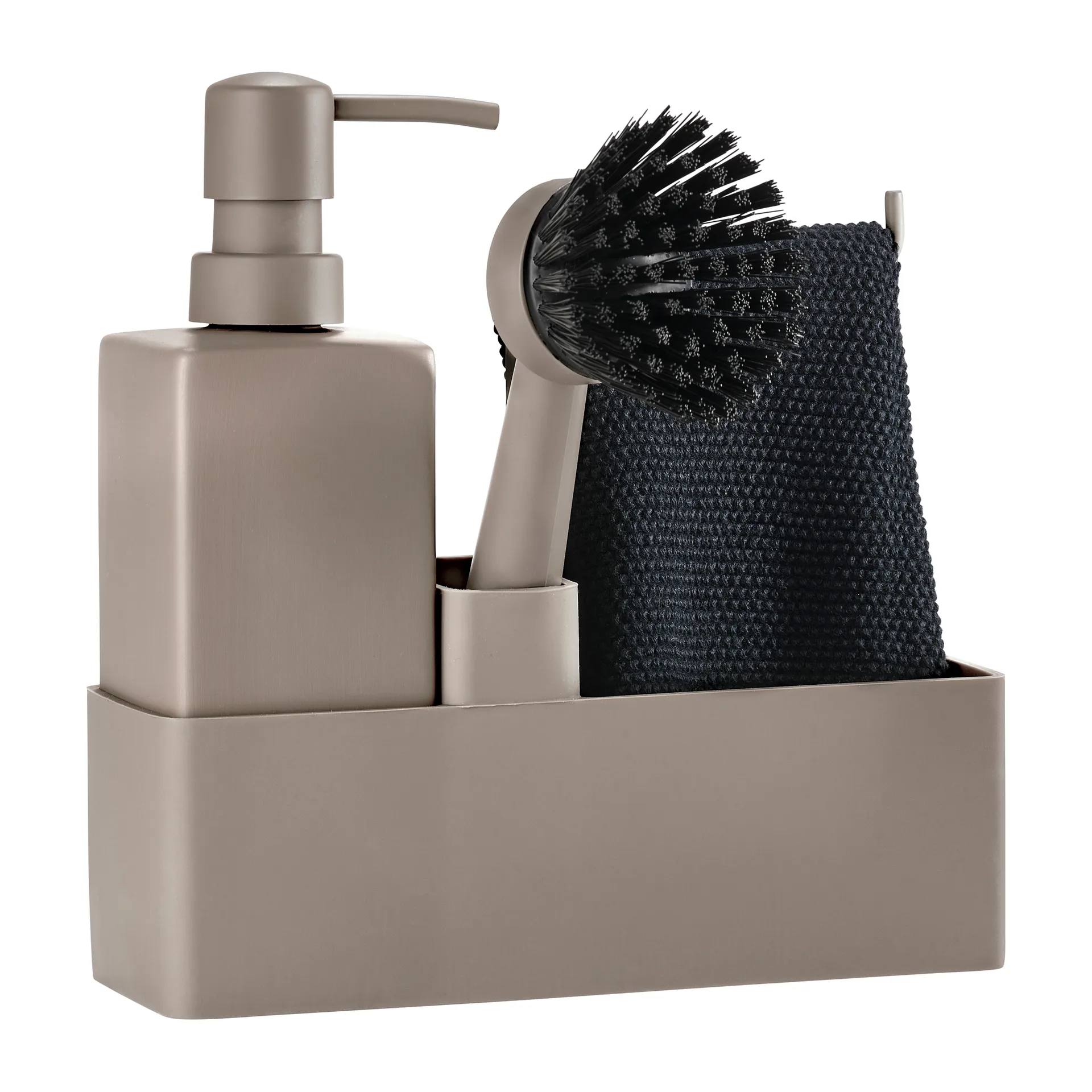 Zone Denmark oppvasksett med oppvaskklut, Taupe Zone Denmark