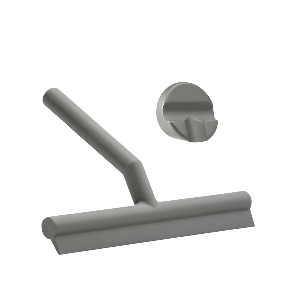 dusjnal grey, inkl. holder