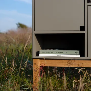 Citti 6 x 3 skap - Mole grey-eikestativ mattlakkert - Zweed