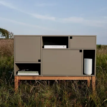 Citti 6 x 3 skap - Mole grey-eikestativ mattlakkert - Zweed