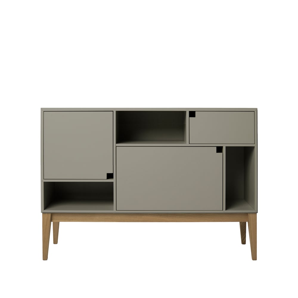 Zweed Citti 6 x 3 skap Mole grey-eikestativ mattlakkert