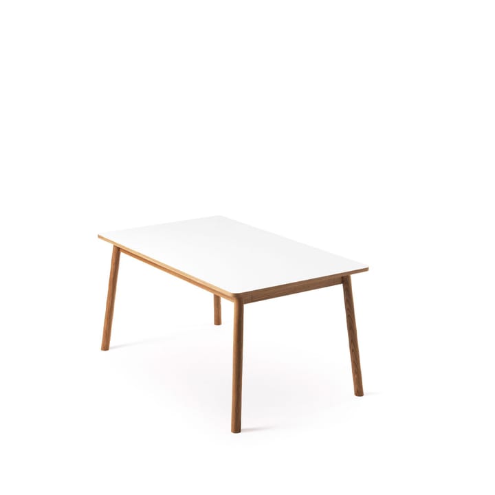 Dino+ spisebord med tilleggsplate, Hvit, eikestativ, 2 tilleggsplater Zweed