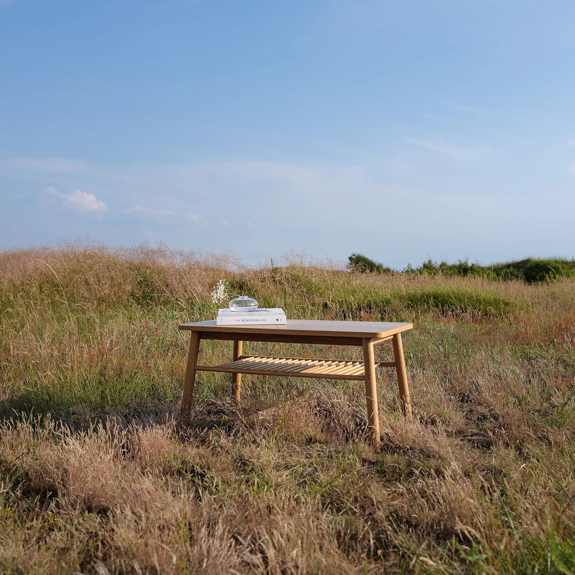 Mino sofabord, Hvit/eik Zweed