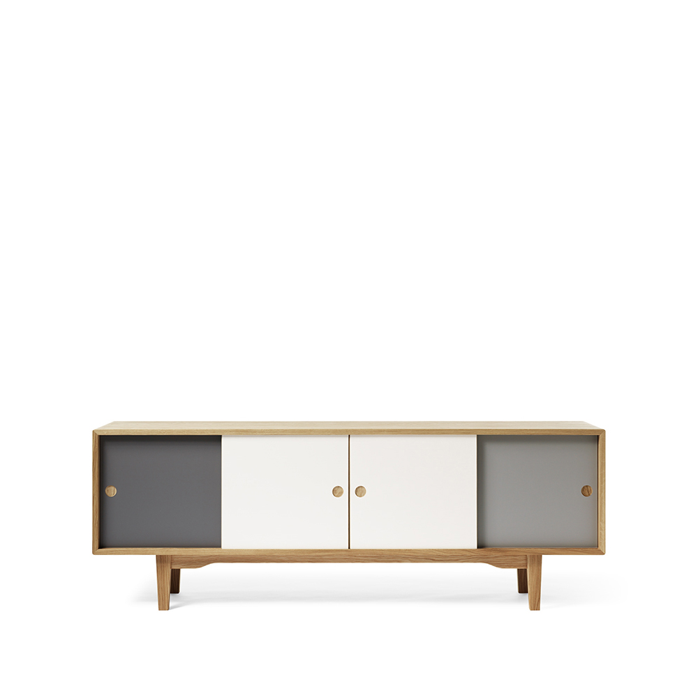 Zweed Moodi 180 sideboard Grå/hvit, eikestamme