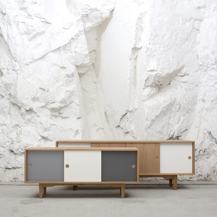 Moodi 180 sideboard, Hvit/eik, eikestamme Zweed
