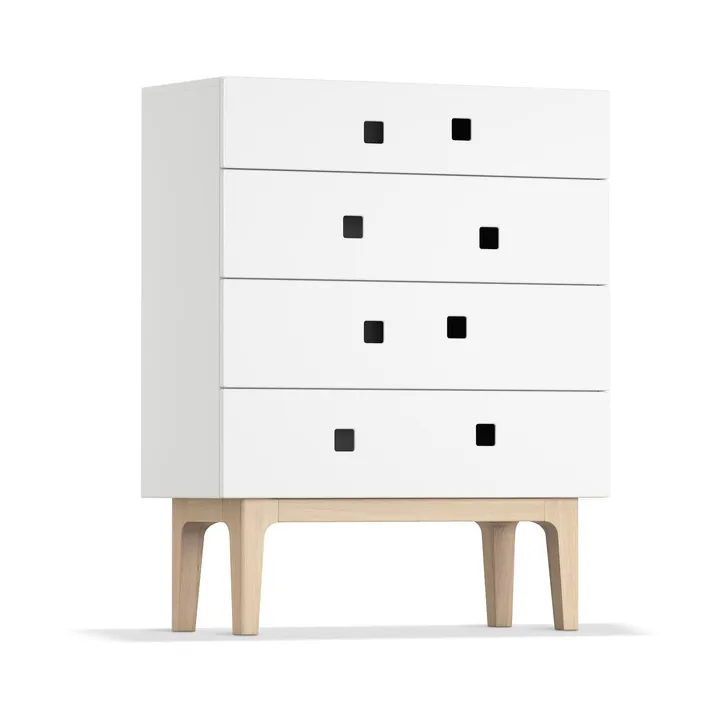 Peep B3 kommode - hvit, hvitpigmentert eik - Zweed