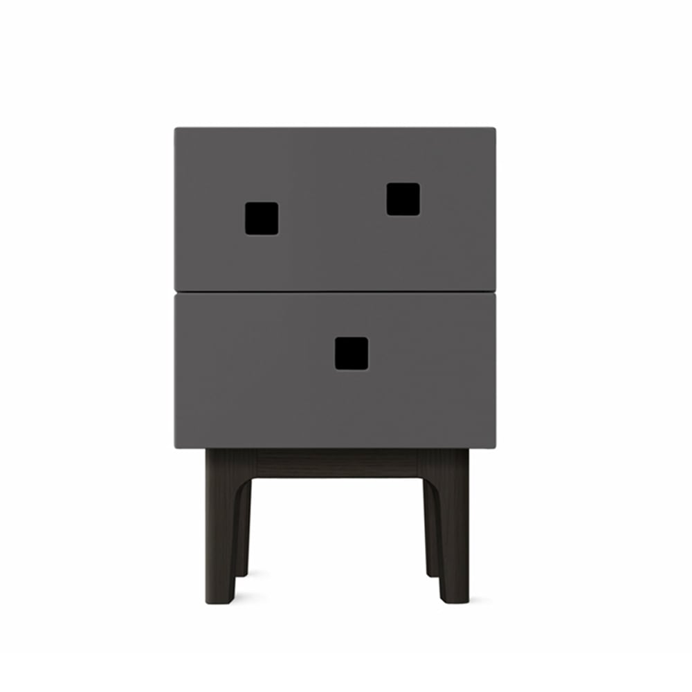 Bilde av Zweed Peep S1 nattbord slate grey sortlakkert