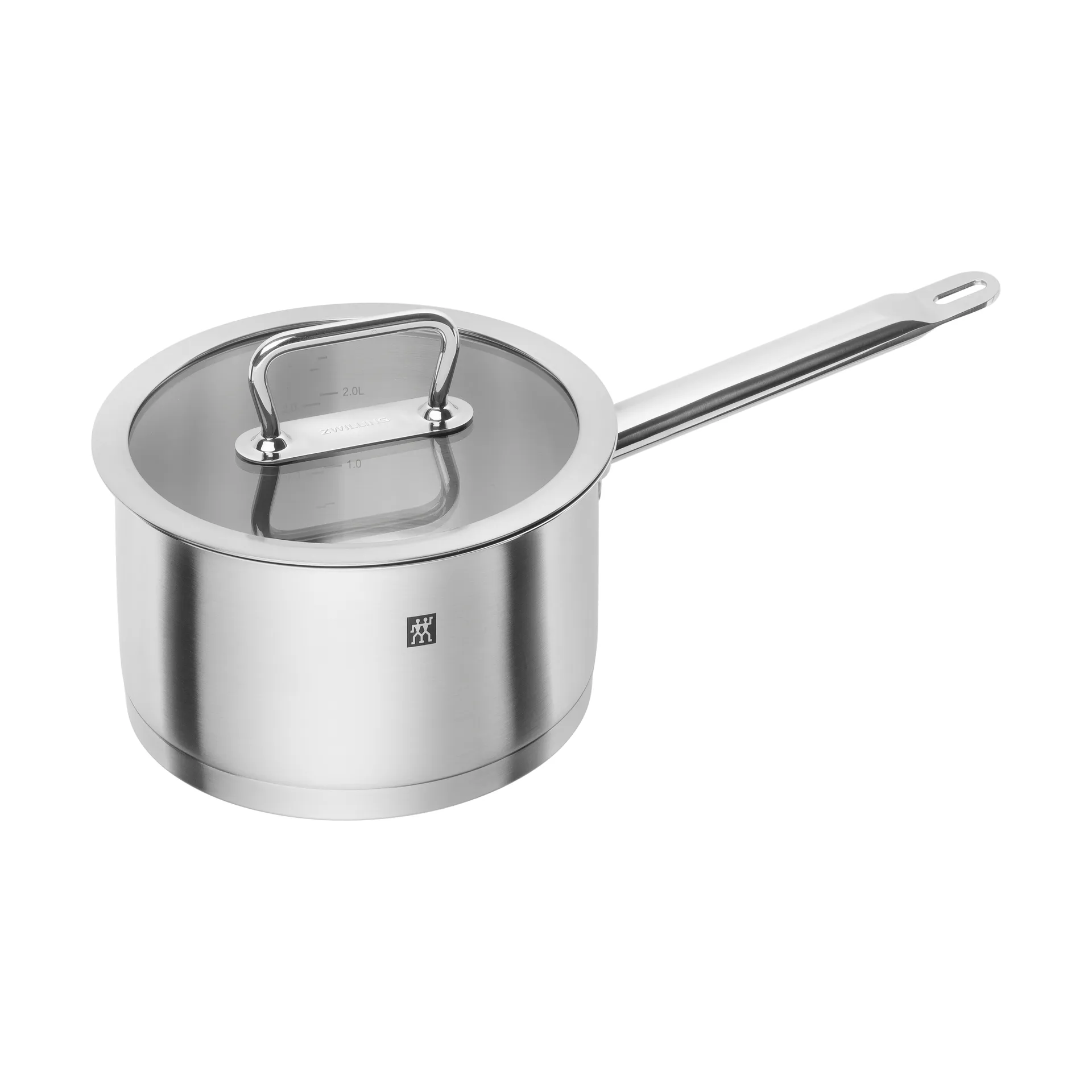 Zwilling Pro kasserolle med glasslokk rustfritt stål, 3,1 L Zwilling