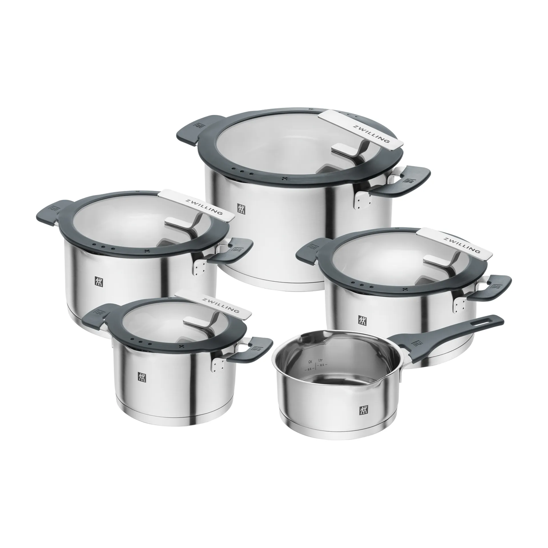 Zwilling Simplify grytesett 5 deler, Sølv Zwilling