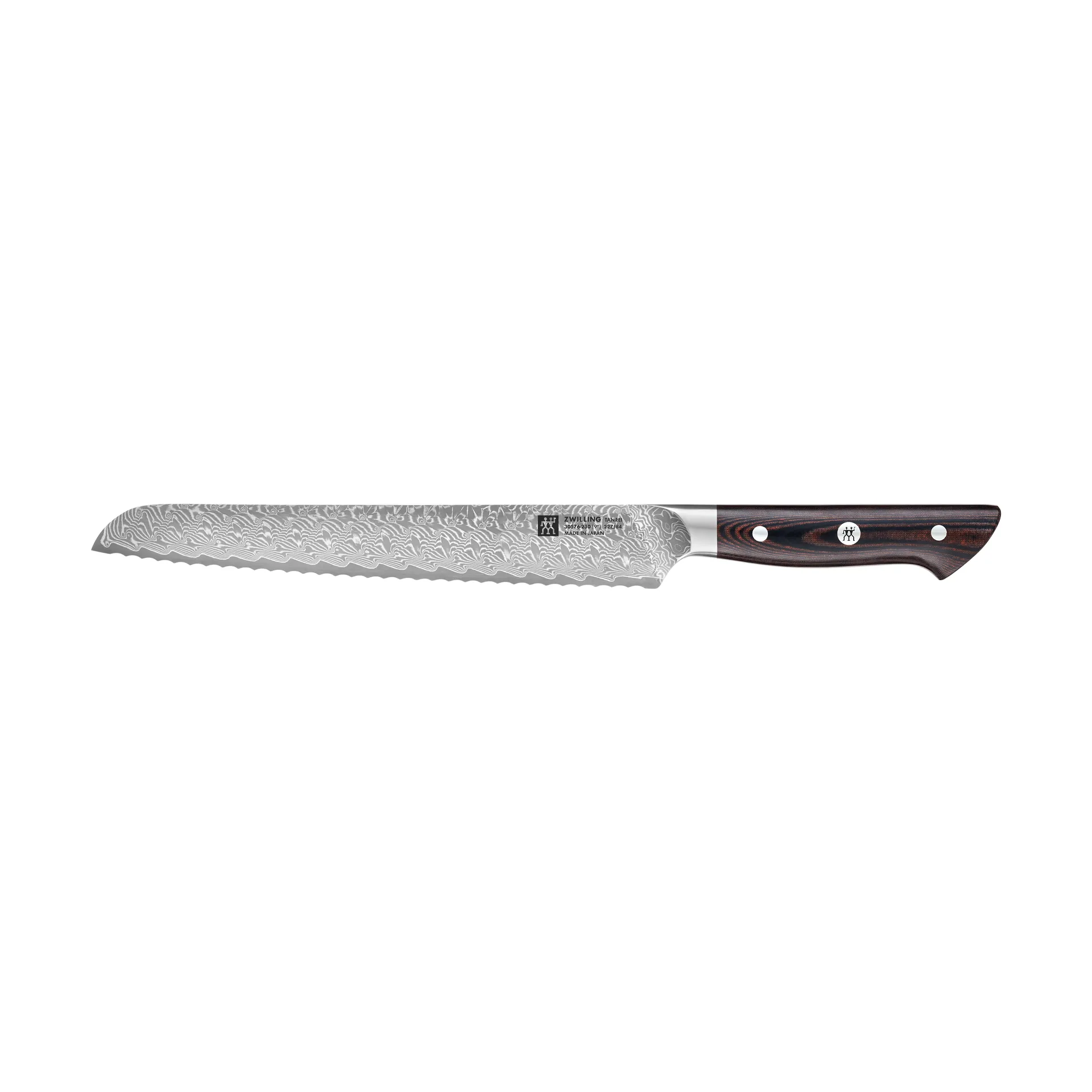 Zwilling Tanrei brødkniv 23 cm, Damaskus-svart Zwilling
