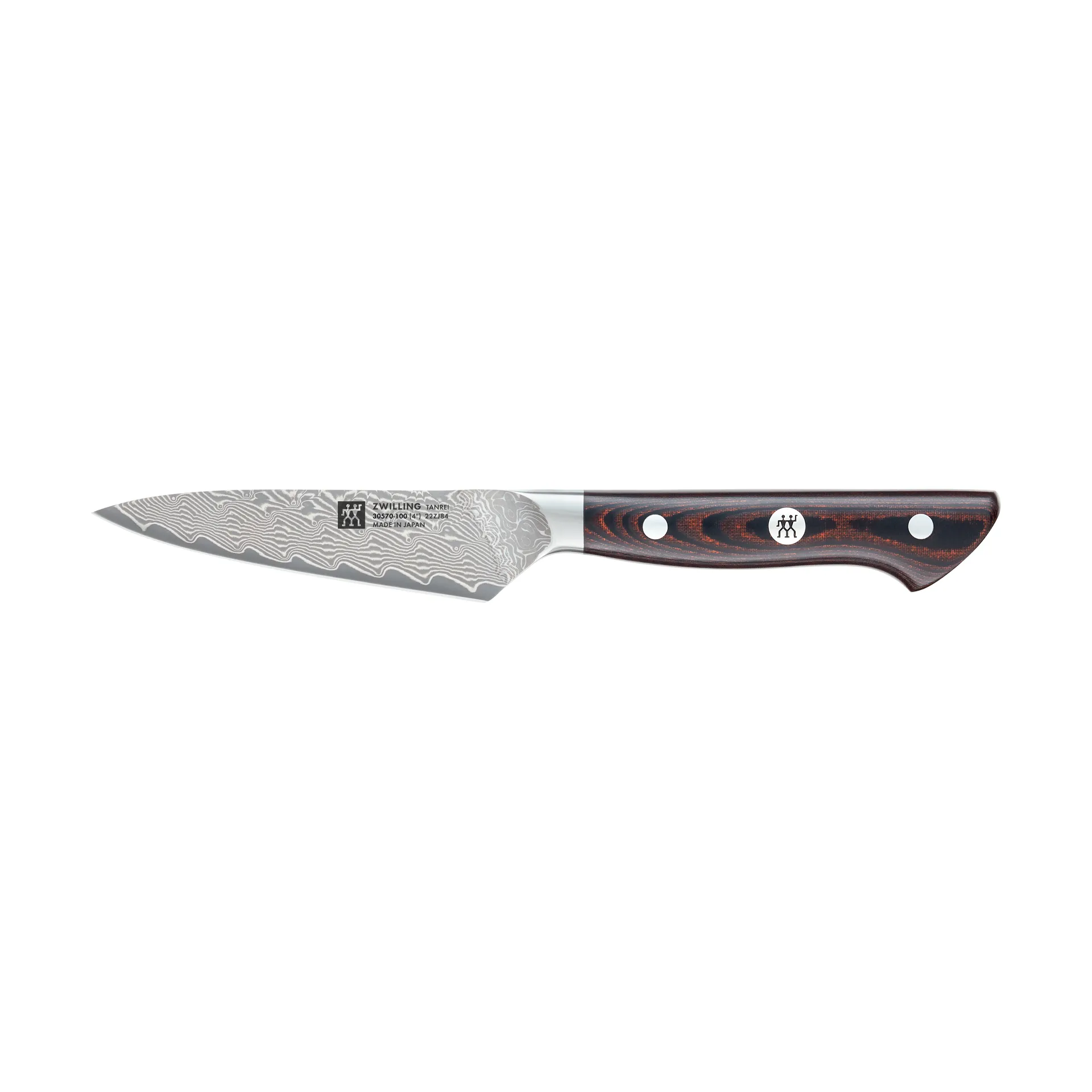 Zwilling Tanrei skrellekniv 10 cm, Damaskus-svart Zwilling