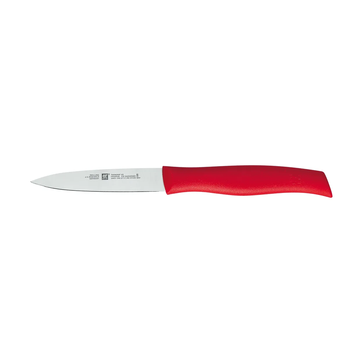 Zwilling Zwilling Twin grip spiss grønnsakskniv 9 cm Rød-rustfritt stål
