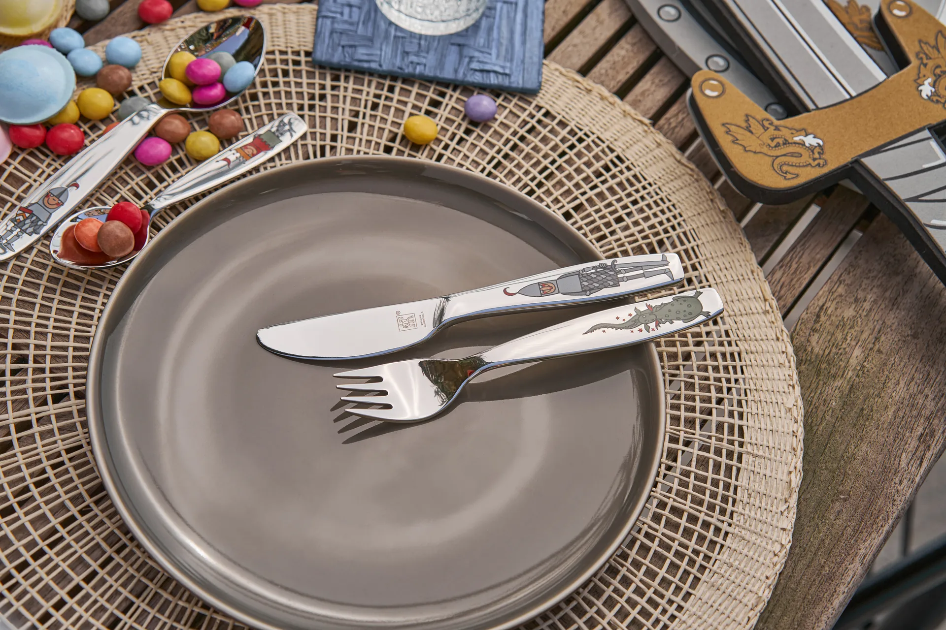 Zwilling Twin kids barnebestikksett 4 deler, Eckbert ridder Zwilling