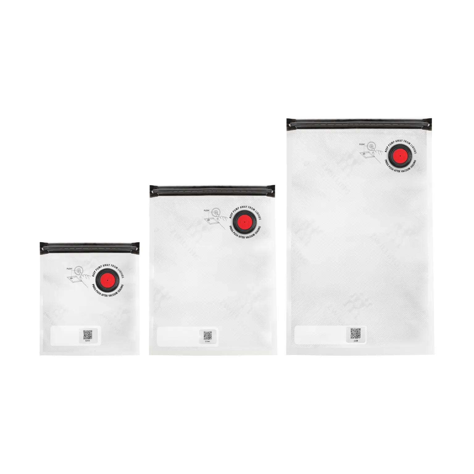 Zwilling vakuumposer sett, S/M/L Zwilling