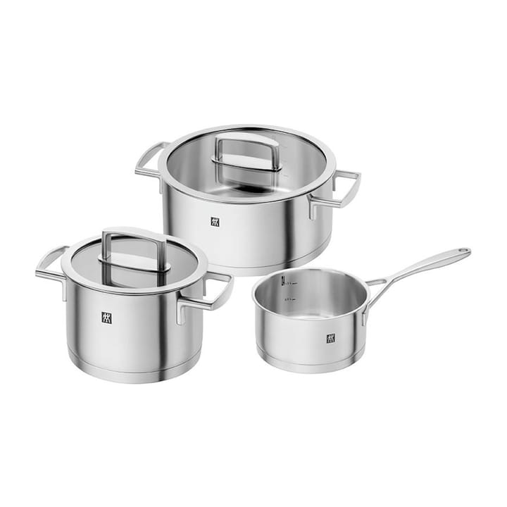 Zwilling Vitality grytesett 3 deler, Rustfritt stål-klar Zwilling