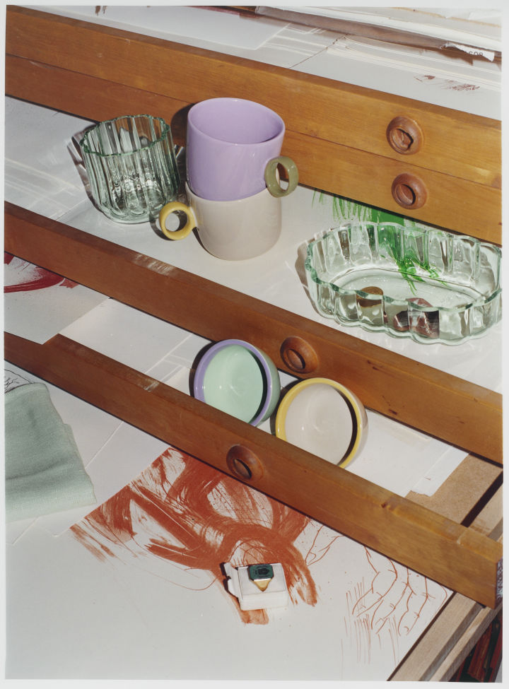 Kopper og skåler i lekne pastellfarger fra Iittalas kolleksjon Play.