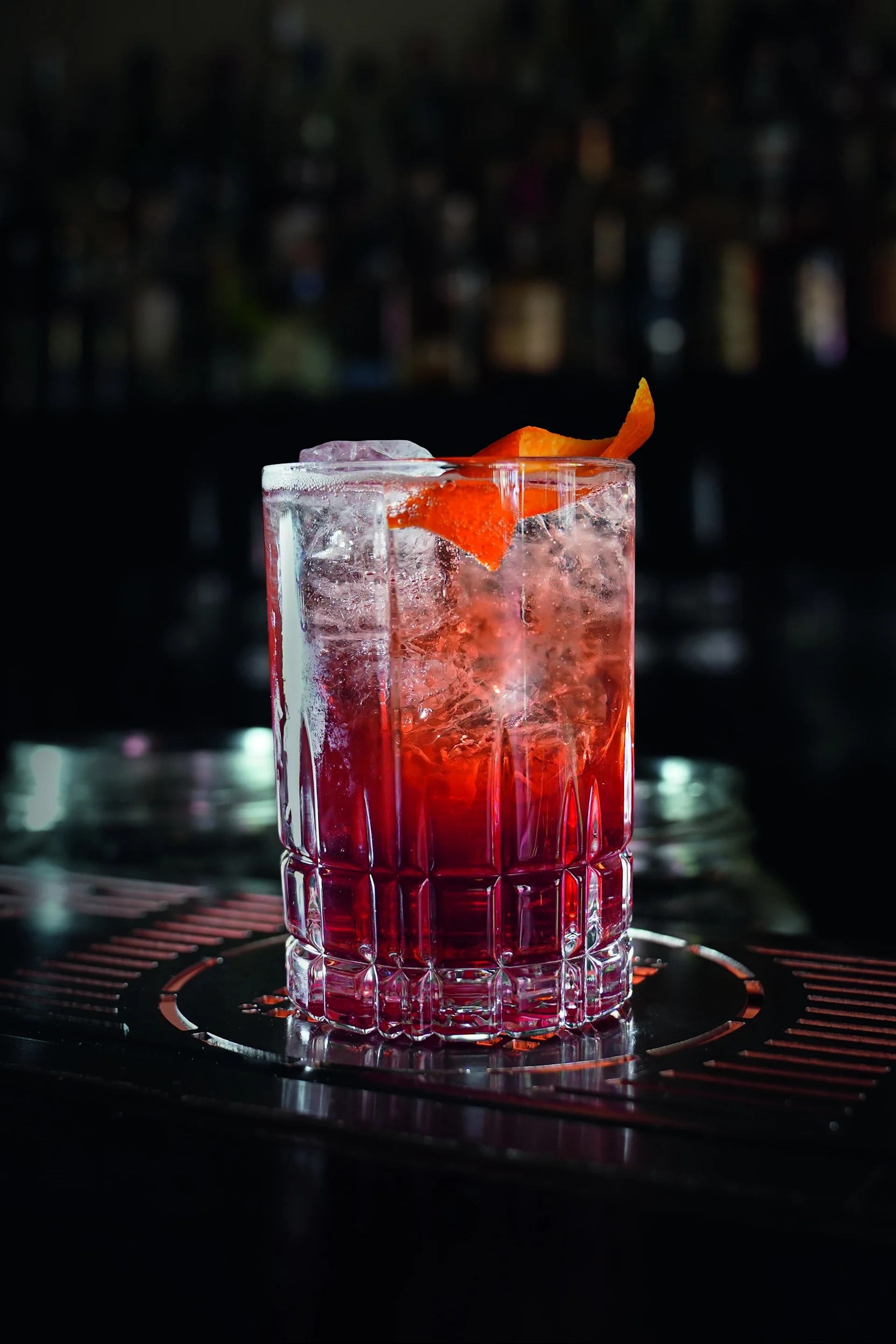 Virgin Long Island Iced Tea er en populær mocktail, her servert i et Perfect Serve whiskeyglass fra Spiegelau.