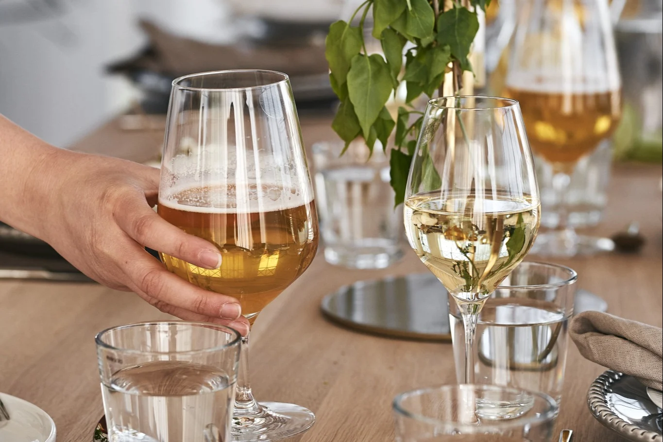 Slik velger du riktig ølglass - her ser du Cabernet ølglasset fra Holmgaard.