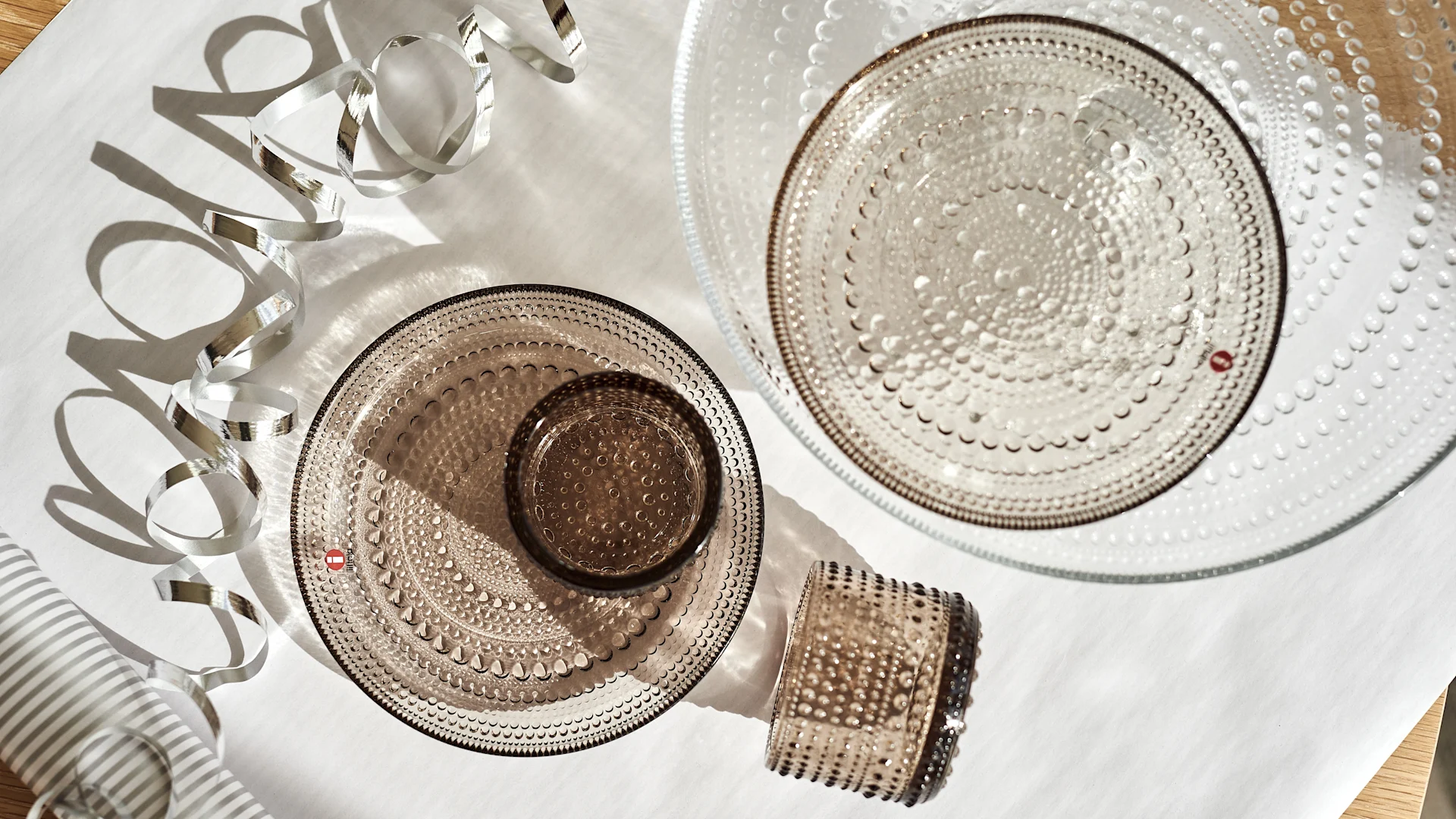 Finsk design - her ser du Kastehelmi fra Iittala.